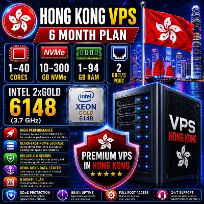 Гонконг VPS - 6 Месяцев | Intel 2xGold 6148 | Быстрый NVMe | Порт 2 Гбит/с - irongamers.ru