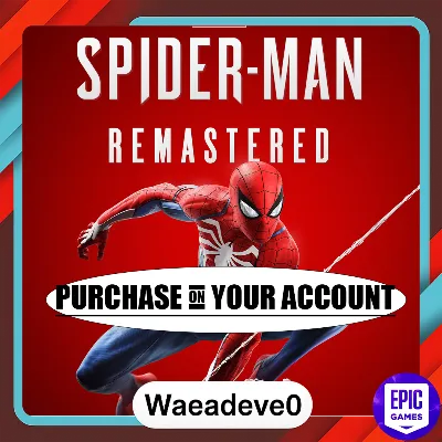Marvel's Spider-Man Remastered - Epic games - Purchase on your account