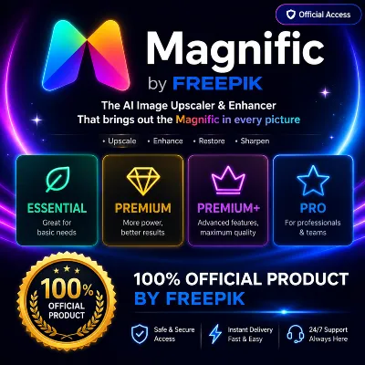 Magnific Freepik Premium/ Plus/ Essential/Pro AI Image| 1–12 мес | 100% ОФИЦИАЛЬНО - irongamers.ru