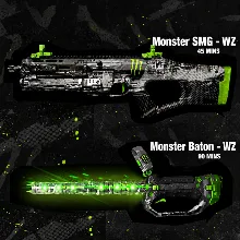 Call of Duty 2/2 BLUEPRINT Monster Baton - WZ  Monster SMG - WZ, Twitch Drop