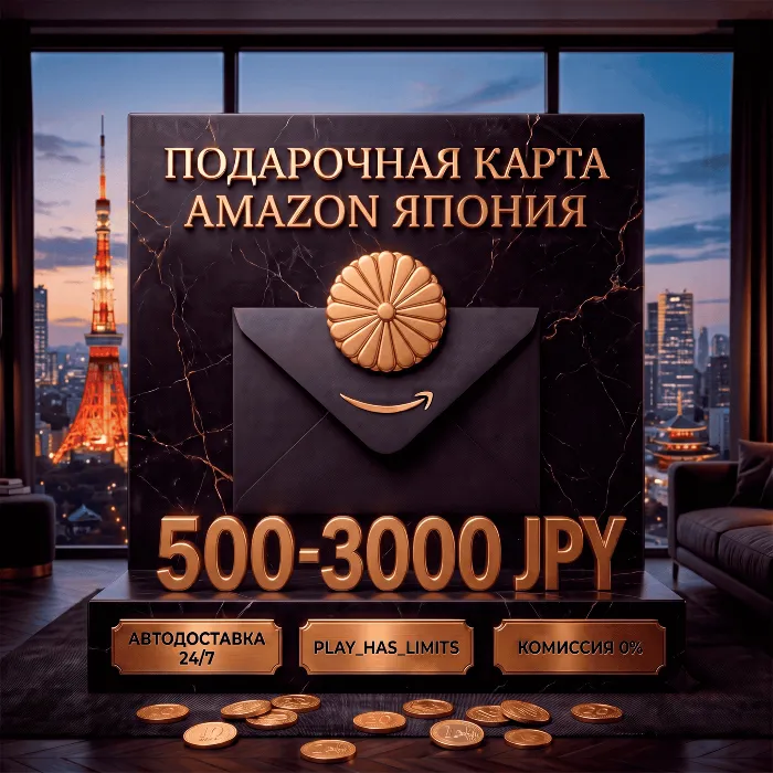 Amazon Gift Cards 500-3000 JPY · Япония (JP)