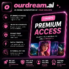 OurDream AI Premium / Deluxe | 1 месяц | 1000–5000 монет | Приватный доступ |