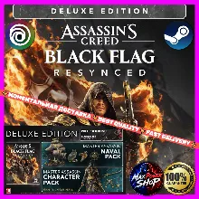 БЕЗ ОЧЕРЕДИ Assassin's Creed Black Flag Resynced Deluxe Edition + ПРЕДЗАКАЗ Steam