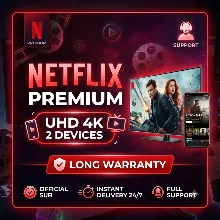 PRIVATE NETFLIX PREMIUM 4K ULTRA | 1 month + 2 Devices