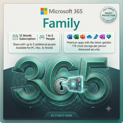 Microsoft Office 365 Family "Ключ" 6 пользователей 12 месяцев - irongamers.ru