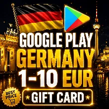 GOOGLE PLAY КОД ГЕРМАНИЯ | 1 - 10 EUR | ПОДАРОЧНАЯ КАРТА ГУГЛ GERMANY