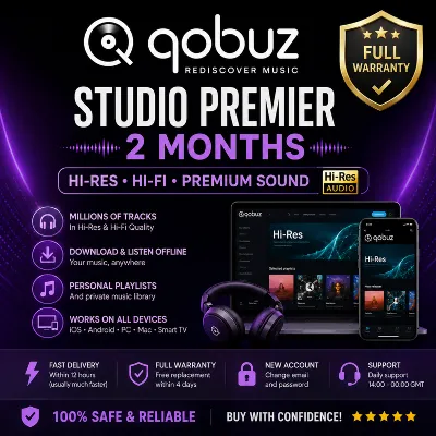 QOBUZ STUDIO | 2 MONTHS |WARRANTY - irongamers.ru