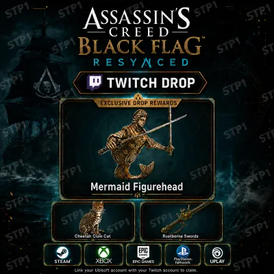 Assassin's Creed Black Flag Resynced 3/3 Кот, Rustborne Swords, Merma Twitch Drop - irongamers.ru