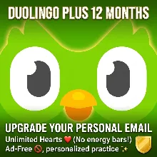 Duolingo Plus 12 месяцев | Обновление вашего личного аккаунта