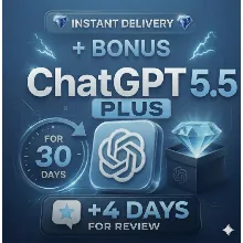 ChatGPT 5.5 Plus +ПОДАРОК НА 30 Дней +ПОДАРОК +4 ДНЯ ЗА ОТЗЫВ