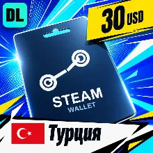 Steam Wallet Турция 30 USD digital code — auto-delivery 24/7