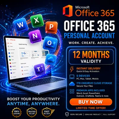 Microsoft Office 365 Премиум - 1 ТБ OneDrive | 5 Устройств | Подписка на 1 Год - irongamers.ru