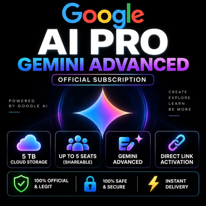Google Gemini AI Pro + 5TB Облако + Anti-Gravity Flow [6 Месяцев] Ссылка Активации