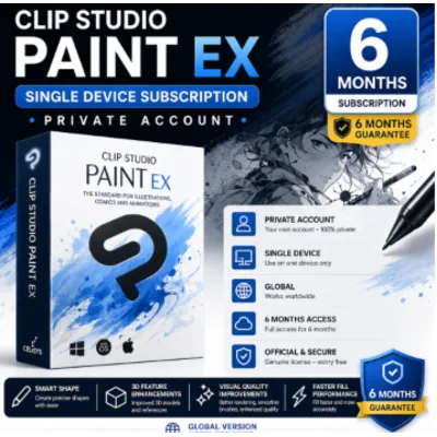 Clip Studio Paint EX для одного устройства | Личный аккаунт | Глобальный - irongamers.ru