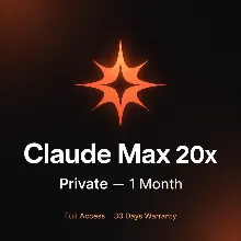 Claude Max 20x Приватный (1 месяц) | 30 дней гарантия