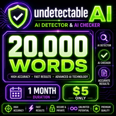 Undetectable AI — AI Detector и AI Checker | 20 000 слов | 1 месяц - irongamers.ru