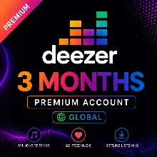 Deezer (3 месяц) Премиум-аккаунт (ГЛОБАЛЬНЫЙ)