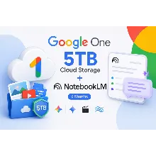 Google One 5 ТБ Облачного Хранилища | NotebookLM | 6 Месяцев