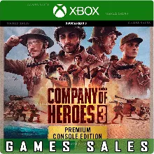 COMPANY OF HEROES 3: PREMIUM EDITION XBOX SERIES X|S КЛЮЧ