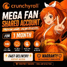 🟠『 Crunchyroll 』Общий аккаунт Mega Fan на 1 месяц ⚡Быстрая доставка⚡🟠Гарантия🛡