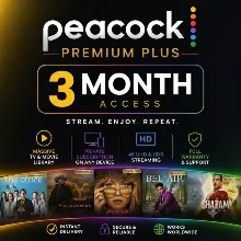 Peacock Premium Plus – 3-месячная частная подписка | Полная гарантия