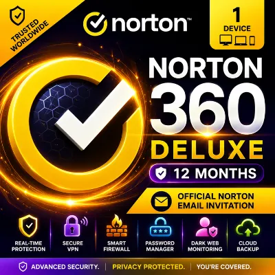 Norton 360 Deluxe – 1 Device | 12 Months | Official Norton Email Invitation - irongamers.ru