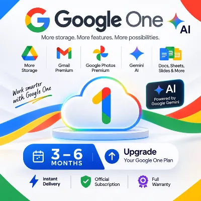 Google One AI / 3–6 месяцев / Обновление | Мгновенная доставка - irongamers.ru