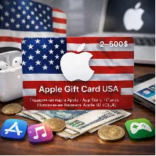 Apple Gift Card USA 2–500$ — Подарочная карта Apple / App Store / iTunes