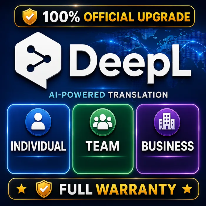 DeepL Individual · Team · Business · 100% Официальное обновление · ГАРАНТИЯ