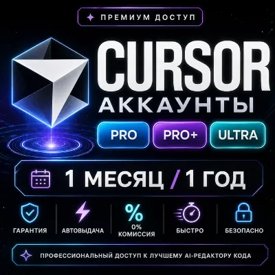 Cursor AI Pro | Pro Plus | Ultra | 1 месяц | 1 год | Подписка Продление Активация - irongamers.ru