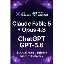 Пригласительная ссылка – Claude Fable 5 + Opus 4.8 и ChatGPT GPT-5.6 ($500 кредитов)