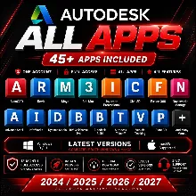 Autodesk Все Приложения 2024/2025/2026/2027 | Доступ на 1 Год + Активация