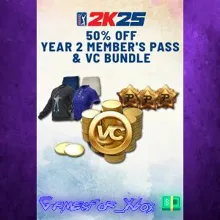 PGA TOUR 2K25 50% OFF YEAR 2 MEMBER’S PASS & VC BUNDLE XBOX DLC