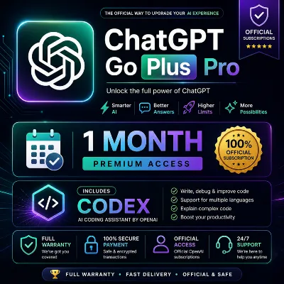 ChatGPT - Go Plus Pro / 1 месяц - официальная подписка + Кодекс / Полная гарантия - irongamers.ru