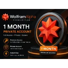 WolframAlpha Premium Plan Subscription 1 Month - Private Account (Global)