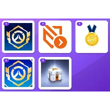 Overwatch Twitch Drops (5 Items) — OWCS MSC Gilded 2026 Icon + BP Tier Skip MSC Day 1