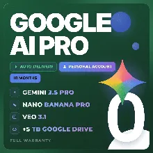 GOOGLE AI PRO 18 МЕСЯЦЕВ | Gemini 3.5, Nano Banana Pro, Veo 3.1, 5 ТБ