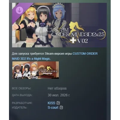 CUSTOM ORDER MAID 3D2&2.5 + V02 DLC АВТОДОСТАВКА STEAM РОССИЯ - irongamers.ru