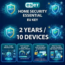 ESET Home Security Essential EU Key (2 Года / 10 Устройств)