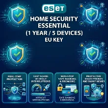 ESET Home Security Essential Key (1 Год / 5 Устройств)