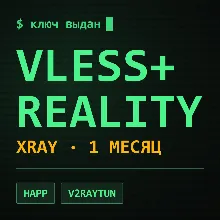Ключ VLESS + REALITY на 1 месяц | Работает в РФ | Xray подписка | Happ v2RayTun