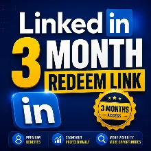Linkedin Premium 3 Months Activation Link | Instant delivery