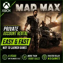 RENT Mad Max [Xbox One X|S & Xbox Series X|S] Private Account