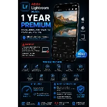 Adobe Lightroom Mobile Premium 1 год | Глобальная версия | iOS Android | 40 ГБ в обла