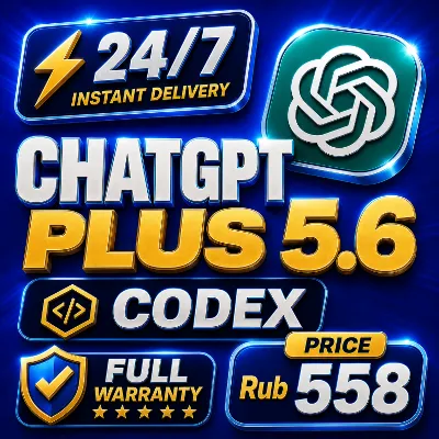 [24/7] ChatGPT 5.6 PLUS + Codex | Готовый общий аккаунт на 30 дней |подписка| Полная - irongamers.ru