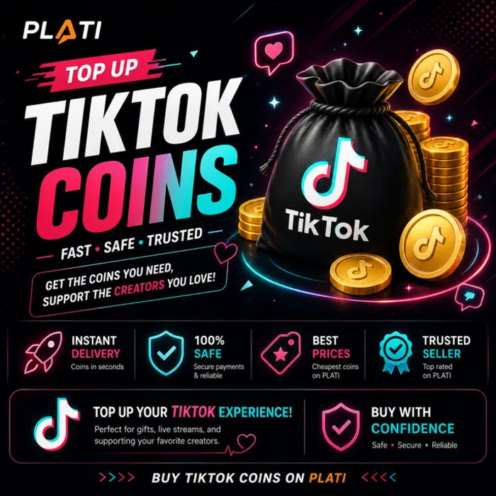 TikTok Coins Recharge – Secure Login via QR Code · Fast