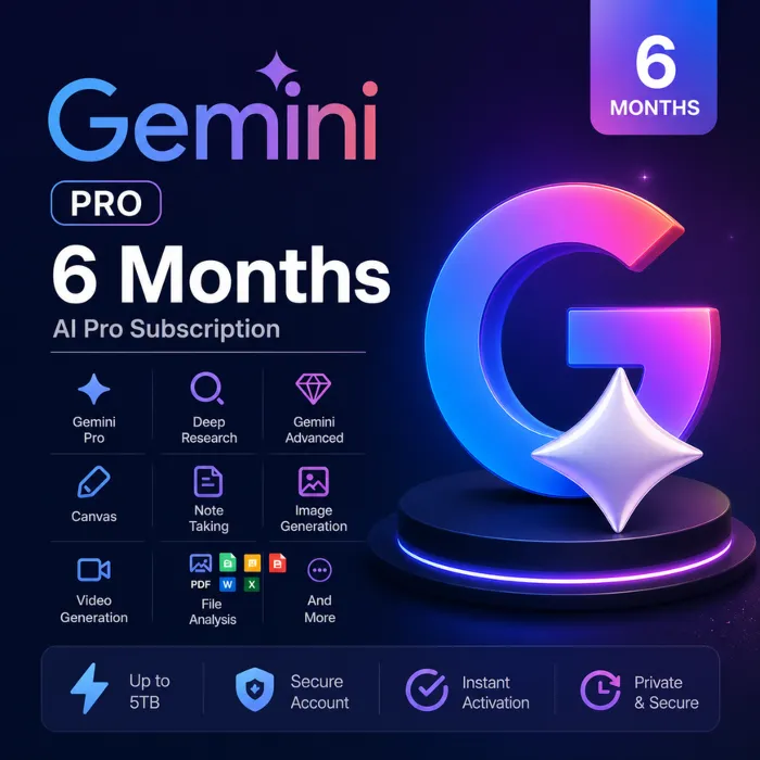 Google AI Pro 6 Months Gemini Veo Flow 5TB Activation Link