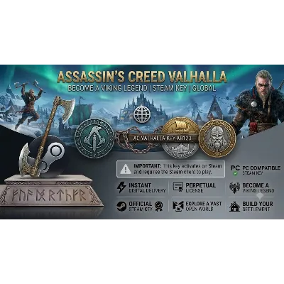 🪓 Assassin’s Creed Valhalla Steam КЛЮЧ ✅ GLOBAL | Станьте легендой викингов - irongamers.ru