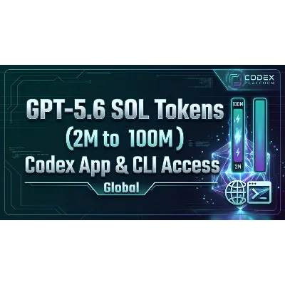Токены GPT-5.6 SOL (от 2M до 100M) | Доступ Codex App & CLI | Глобальный - irongamers.ru