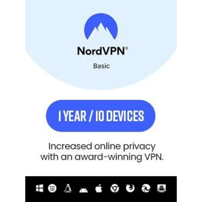 ​NordVPN Basic 1 Год / 10 Устройств - Ключ Активации (DE)